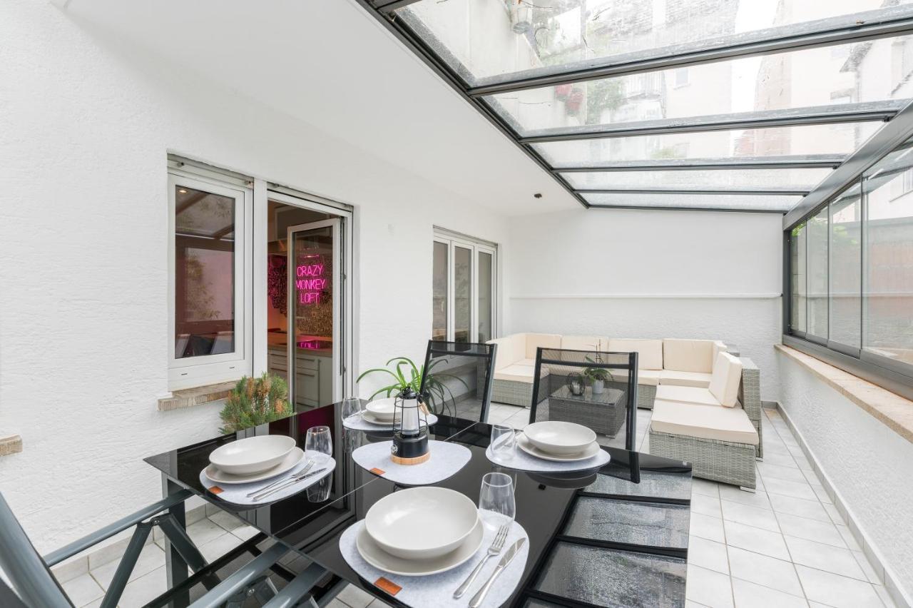 Das Crazy Monkey Loft Mit 100Qm & Summerlounge Apartment Stuttgart Exterior foto